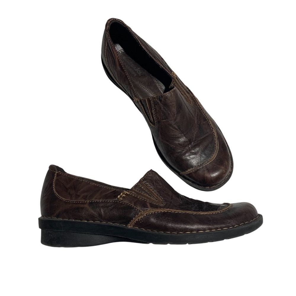 Clarks Brown Leather Loafers
